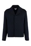 Bottega Veneta Men's Wool Blend Peacoat In Blue