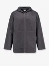 Bottega Veneta Melang Effect Wool Jacket In Gray