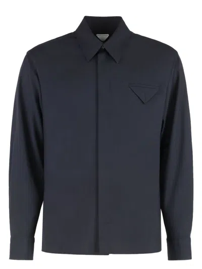 BOTTEGA VENETA MEN'S WOOL SHIRT