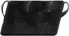 Bottega Veneta Sleek Black Woven Buckle Belt For Men In Black