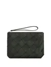 Bottega Veneta Men Woven Leather Clutch Bag In Multi