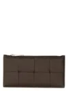 Bottega Veneta Zippered Card Holder In Brown