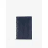 Bottega Veneta Mens Intrecciato Bifold Leather Wallet Abyss/cypress-silver