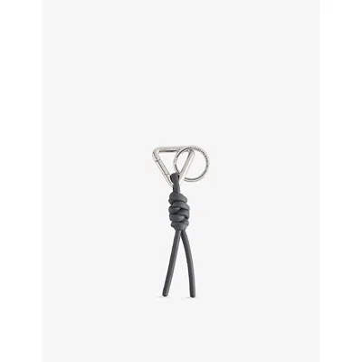 Bottega Veneta Mens  Triangle Leather Key Ring