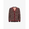 Bottega Veneta Tchsticks Motif Cotton-blend Cardigan In Brown