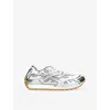 Bottega Veneta Multicolor Orbit Sneakers In Silver