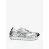 Bottega Veneta Orbit Metallic Low-top Sneakers In Silver