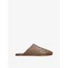 Bottega Veneta Woven Lambskin Leather Slip-on Mules In Brown
