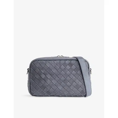 Bottega Veneta Mens  Camera Suede Cross-body Bag