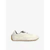 Bottega Veneta Sea Salt Suede And Nylon Orbit Flash Sneakers In Multi