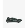 Bottega Veneta Orbit Mesh Running Sneakers Rubber Sole In Green