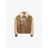 Bottega Veneta Multicolor Leather Bomber Jacket In Brown