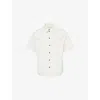 Bottega Veneta Short-sleeved Bowling Shirt In Frosting