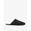 Bottega Veneta Black Sunday Slippers In Black/comb