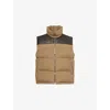 Bottega Veneta Mens Liana Padded High-neck Cotton-down And Leather Gilet In Liana
