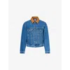 Bottega Veneta Denim Jacket Front Pockets Long Sleeves Collar In Blue
