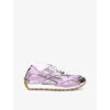 Bottega Veneta Laced Sneakers In Pink Comb