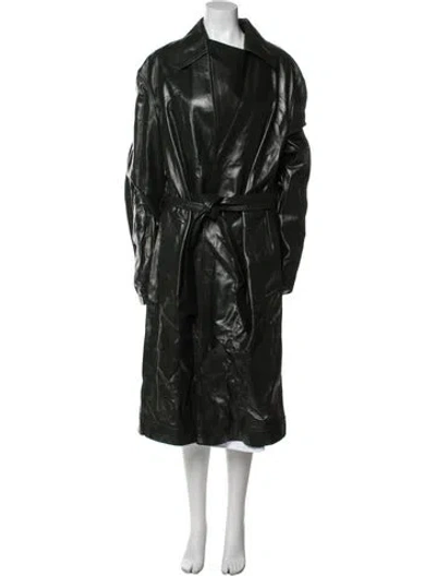 Pre-owned Bottega Veneta Merino Wool Polka Dot Print Poncho In Red