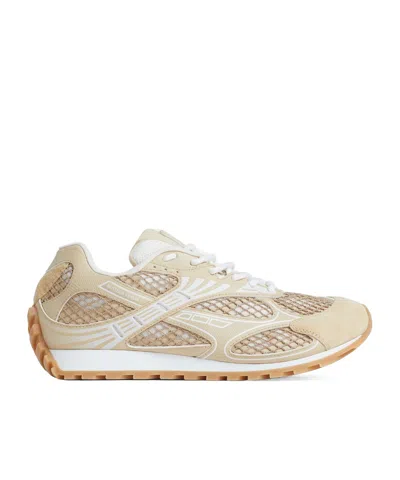 Bottega Veneta Mesh Panelled Orbit Sneakers In Neutral