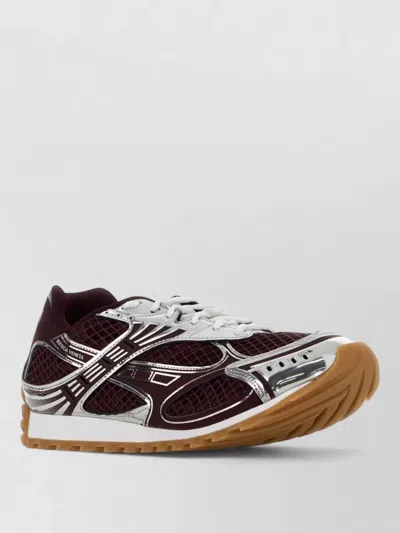 BOTTEGA VENETA MESH RUBBER ORBIT SNEAKERS CONTRAST PANELS