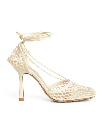 BOTTEGA VENETA MESH STRETCH SANDALS 90
