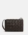 Bottega Veneta Messenger Intreccio In Brown