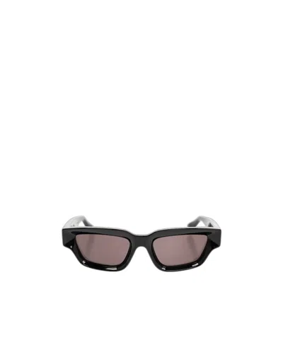 Bottega Veneta Metal Decal Sunglasses In Black