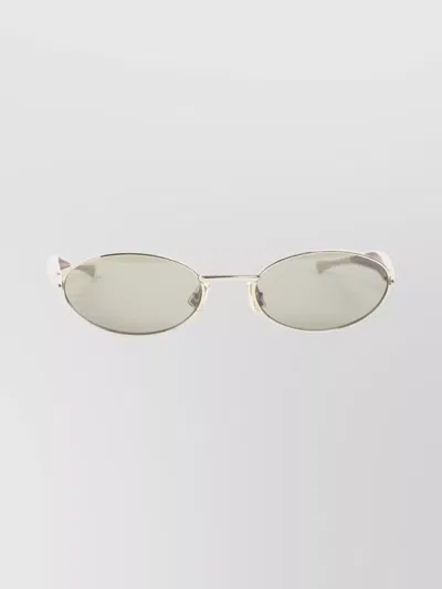 Bottega Veneta Metal Round Frame Sunglasses With Fish Temples