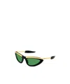Bottega Veneta Metal Sunglasses In Green