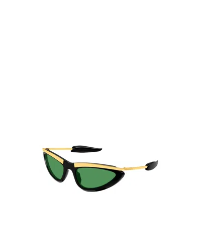 Bottega Veneta Metal Sunglasses In Green