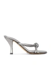 BOTTEGA VENETA METALLIC BLINK MULE SANDAL