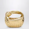 Bottega Veneta Mini Jodie Metallic Leather Top-handle Bag In Metal