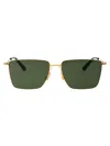 Bottega Veneta Metallic Gold Sunglasses In Gold