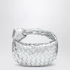 Bottega Veneta Teen Jodie Metallic Intrecciato Top-handle Bag In Metal