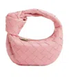Bottega Veneta Micro Candy Jodie Woven Zipper Handbag In Pink