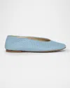 Bottega Veneta Micro Woven Nappa Leather Ballerina Flats
