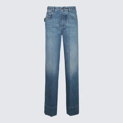 Bottega Veneta Mid Blue Cotton Pants