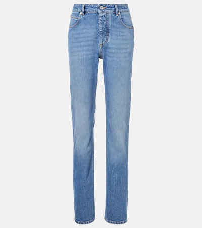 Bottega Veneta Mid-rise Slim Jeans In Blue