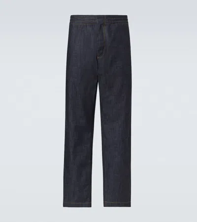 Bottega Veneta Mid-rise Straight Jeans In Blue