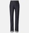 Bottega Veneta Mid-rise Straight Jeans In Blue