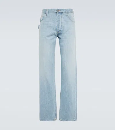 Bottega Veneta Mid-rise Straight Jeans In Blue