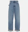 Bottega Veneta High-rise Straight-leg Jeans In Blue