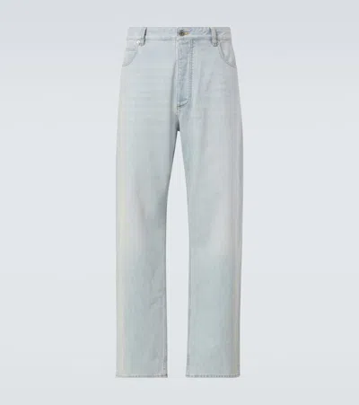 Bottega Veneta Mid-rise Wide-leg Jeans In Blue