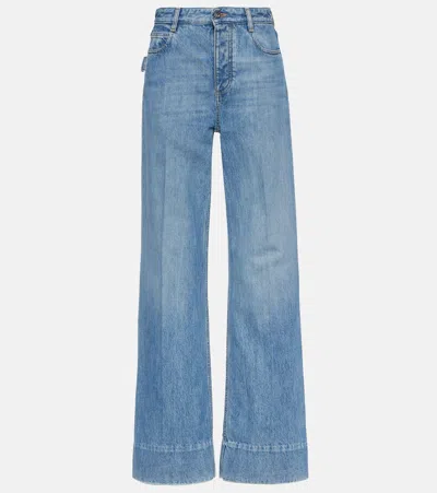 BOTTEGA VENETA MID-RISE WIDE-LEG JEANS