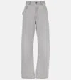 Bottega Veneta Mid-rise Wide-leg Jeans In Grey