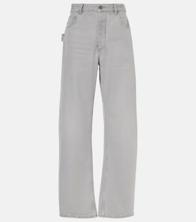 Bottega Veneta Mid-rise Wide-leg Jeans In Grey