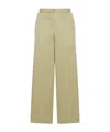 Bottega Veneta Mid-rise Wide-leg Trousers In Nude