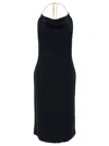 Bottega Veneta Stretch Viscose Dress In Multicolor