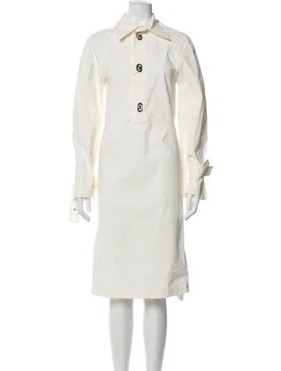 Pre-owned Bottega Veneta Midi Length Dress W/ Tags In Neutral