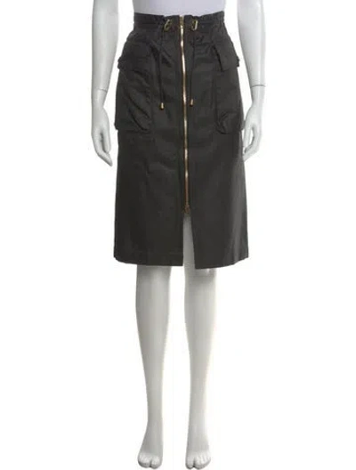 Pre-owned Bottega Veneta Midi Length Skirt In Black